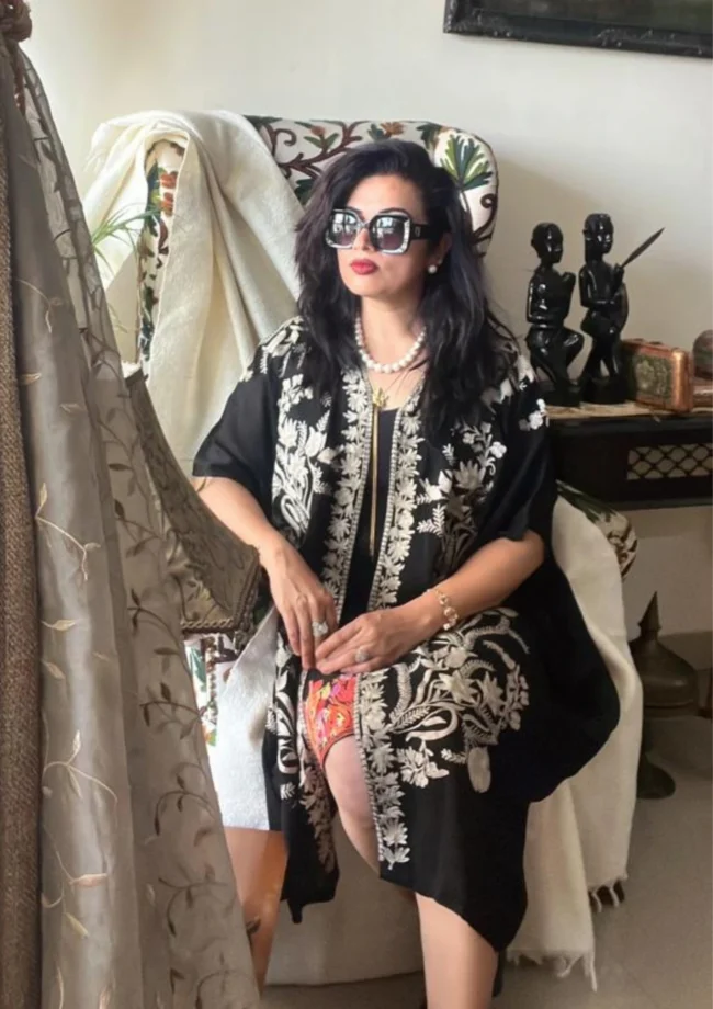 “ATTITUDE” – Exquisite Kashmiri Tilla Shrug by Tvareetaz - Image 4