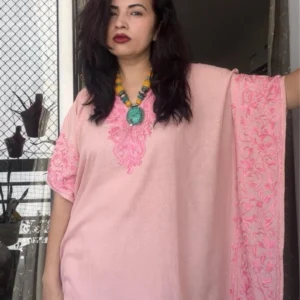 CRUSHED COTTON KAFTAN