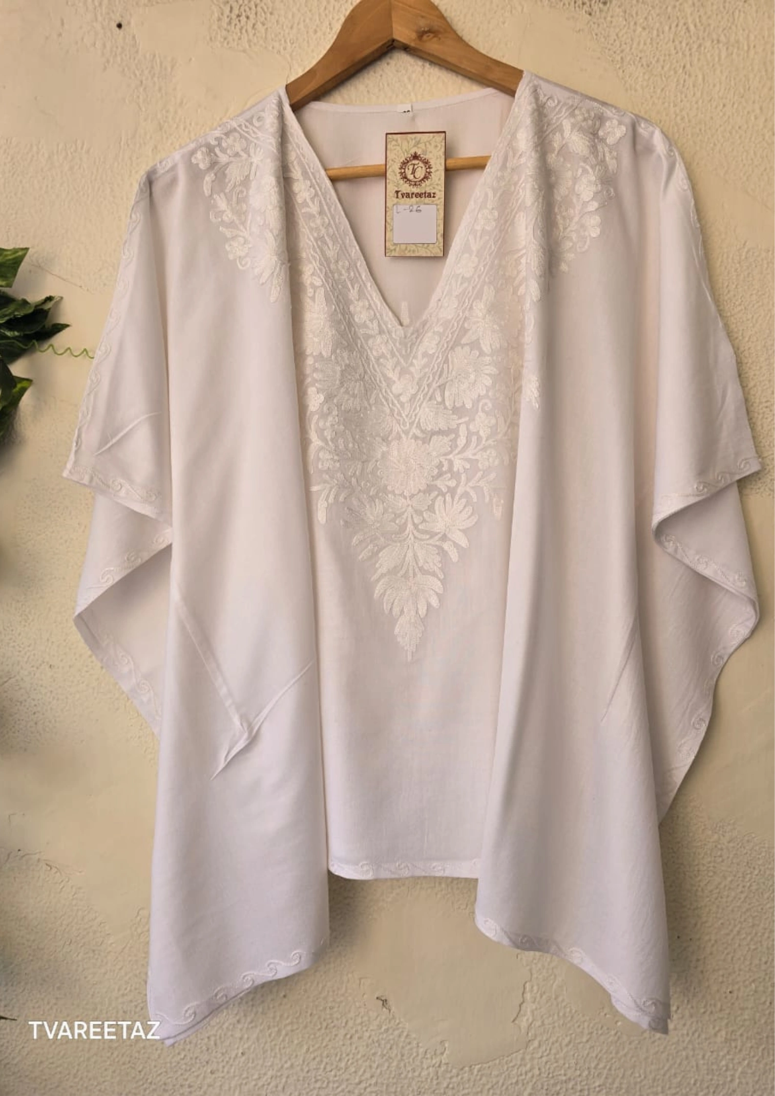 Soft cotton short kaftan