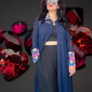 Exquisite Kashmiri Shrug with Traditional Aari Embroidery