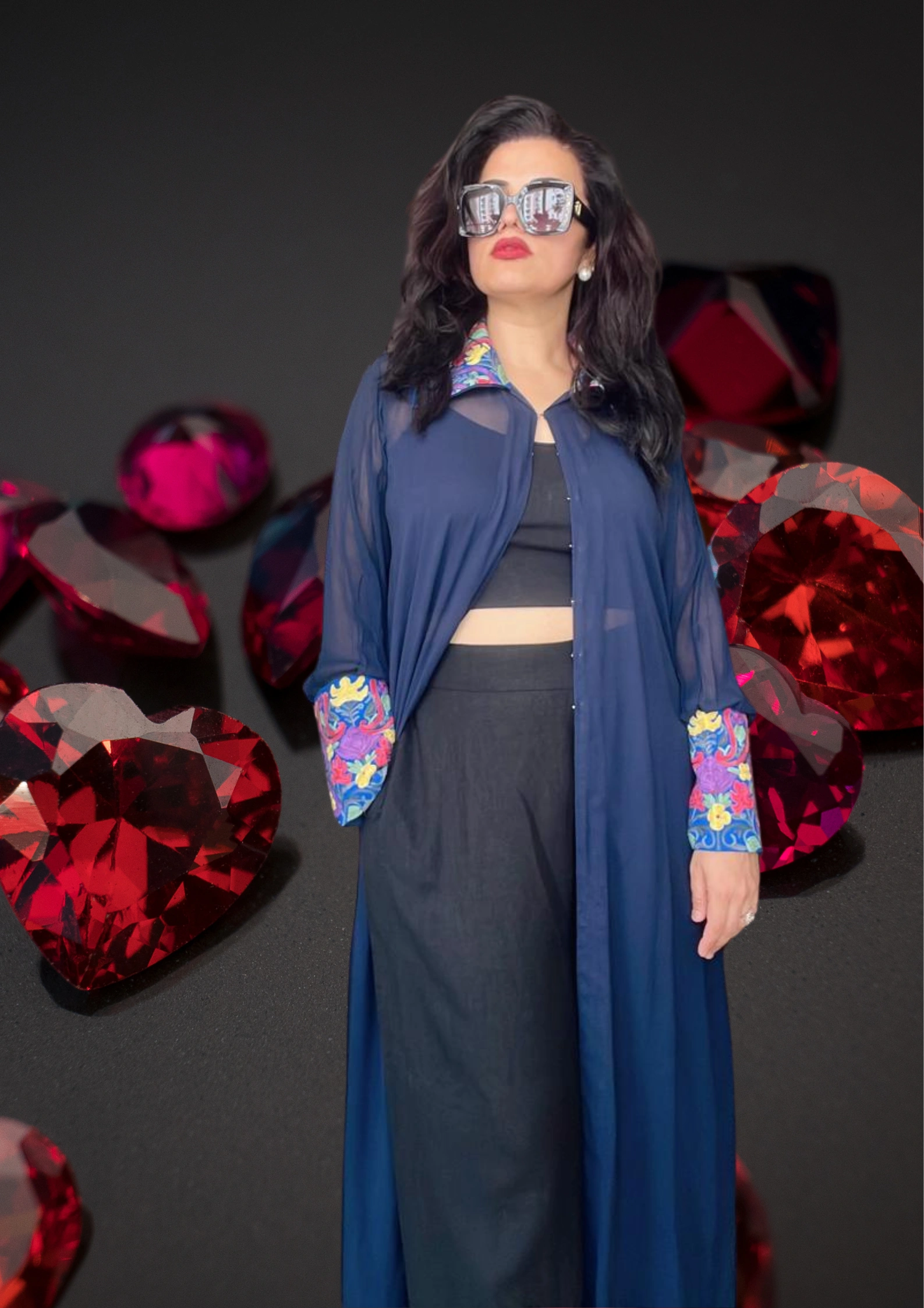Exquisite Kashmiri Shrug with Traditional Aari Embroidery