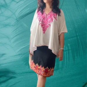 Soft cotton short kaftan