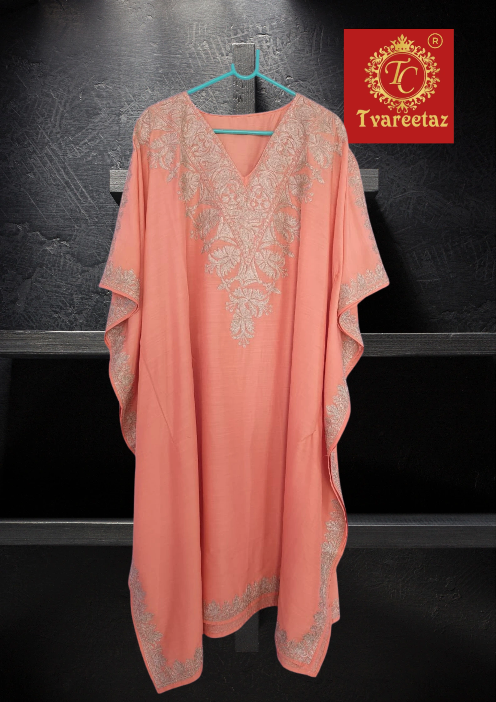 ROYAL Aksh’ – The Designer Kashmiri Kaftan by Tvareetaz ✨