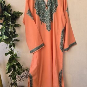 Handcrafted Luxury: Kashmiri Aari Embroidered Pheran