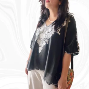 Soft cotton short kaftan