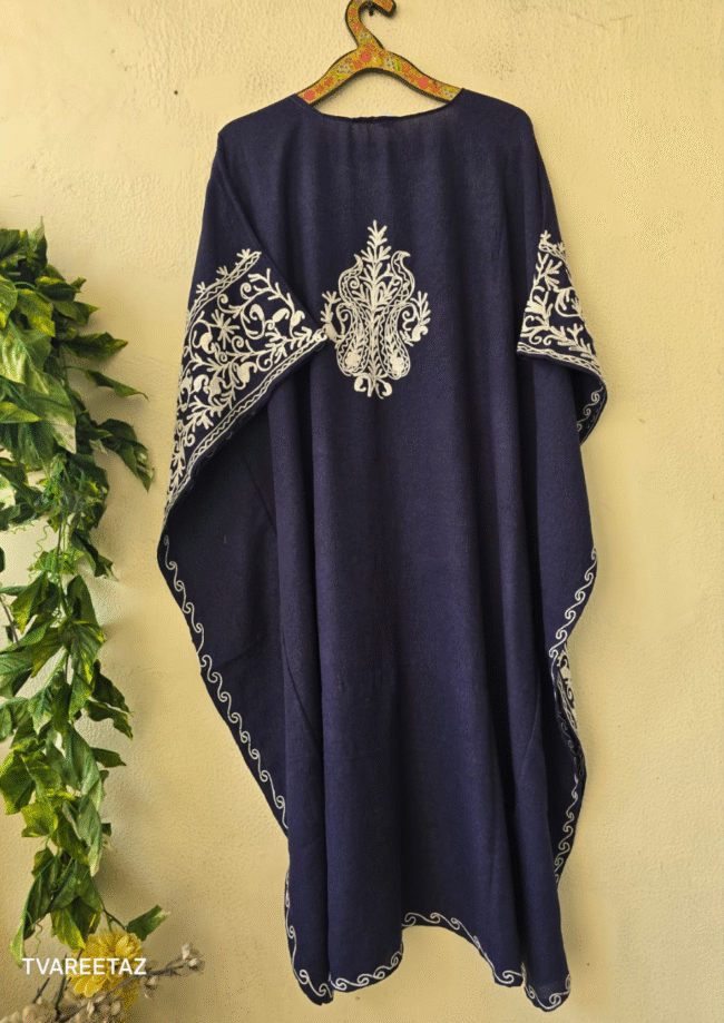 CRUSHED COTTON KAFTAN BLUE - Image 2