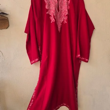 Handcrafted Luxury: Kashmiri Aari Embroidered Pheran - Image 2