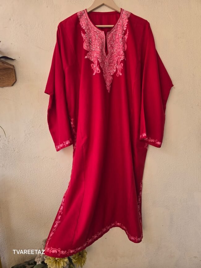 Handcrafted Luxury: Kashmiri Aari Embroidered Pheran