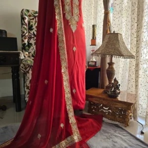 Exquisite Kashmiri Party Suit: Dual Tilla Embroidery