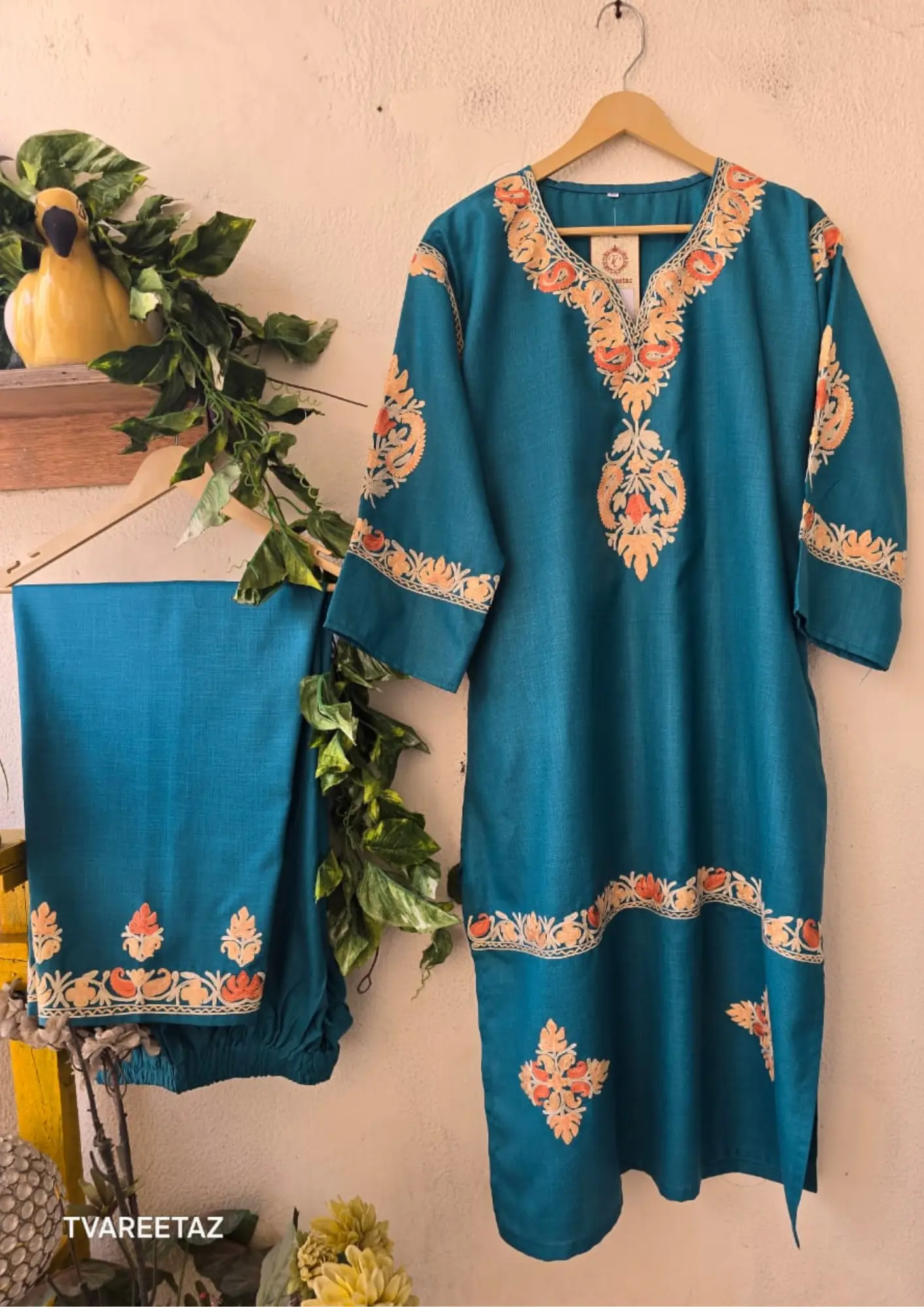 💎 A Story Woven in Soul: Your Kashmiri Aari Cordset Awaits! 💎