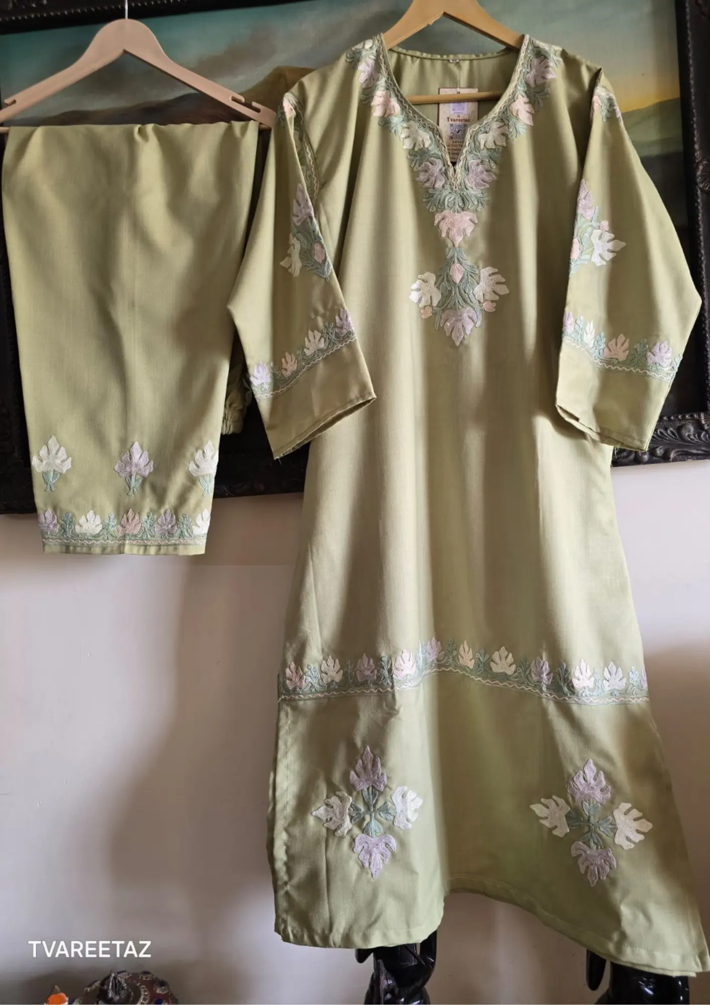 💎 A Story Woven in Soul: Your Kashmiri Aari Cordset Awaits! 💎