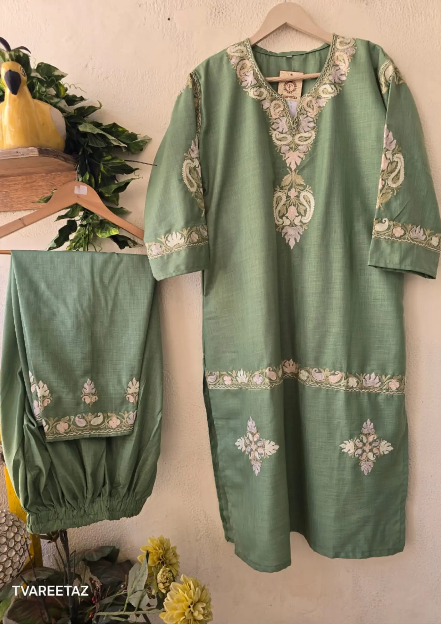 💎 A Story Woven in Soul: Your Kashmiri Aari Cordset Awaits! 💎