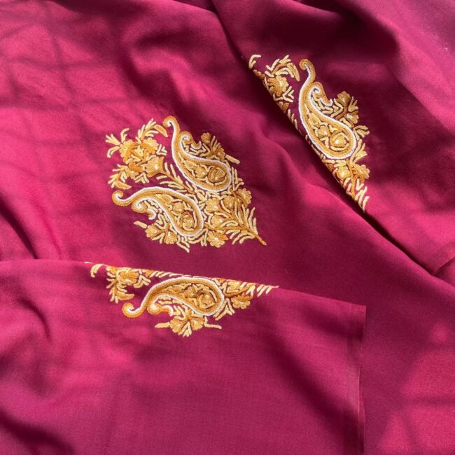 Handcrafted Luxury: Kashmiri Aari Embroidered Pheran - Image 7