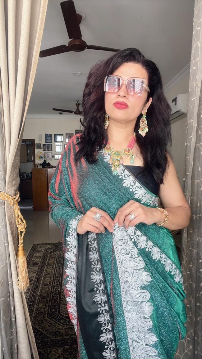 Tvareetaz premium Designer DISCO SAREE. - Image 3