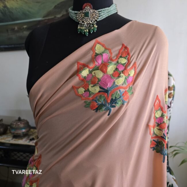 Exquisite Kashmiri Saree – "Chinar Aksh" by Tvareetaz - Image 5