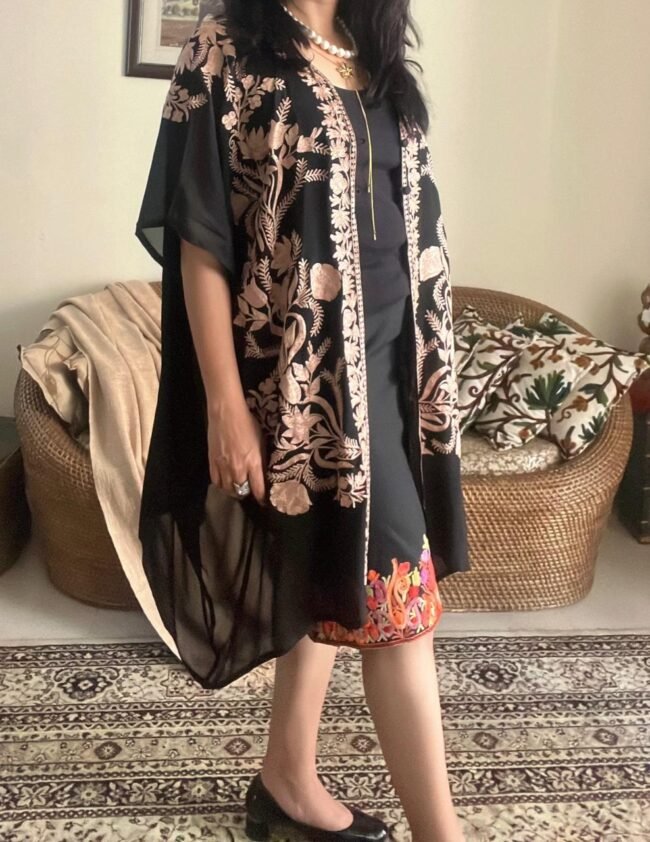 "ATTITUDE" – Exquisite Kashmiri Tilla Shrug by Tvareetaz - Image 6