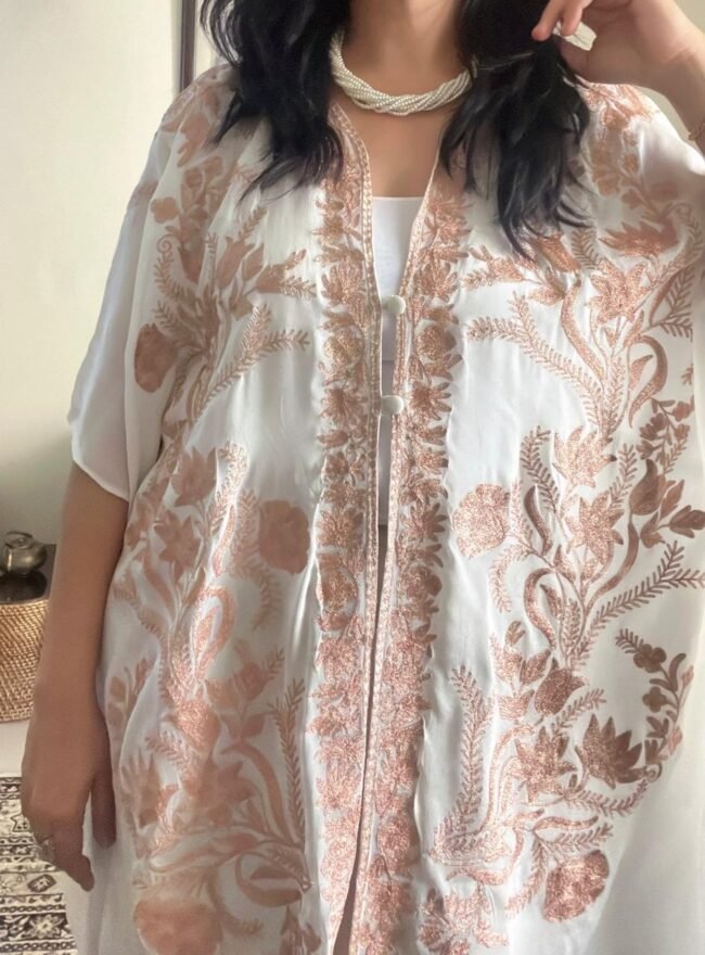 "ATTITUDE" – Exquisite Kashmiri Tilla Shrug by Tvareetaz - Image 2