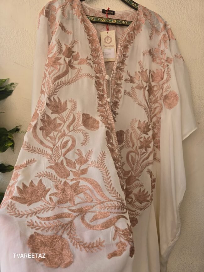 "ATTITUDE" – Exquisite Kashmiri Tilla Shrug by Tvareetaz - Image 7