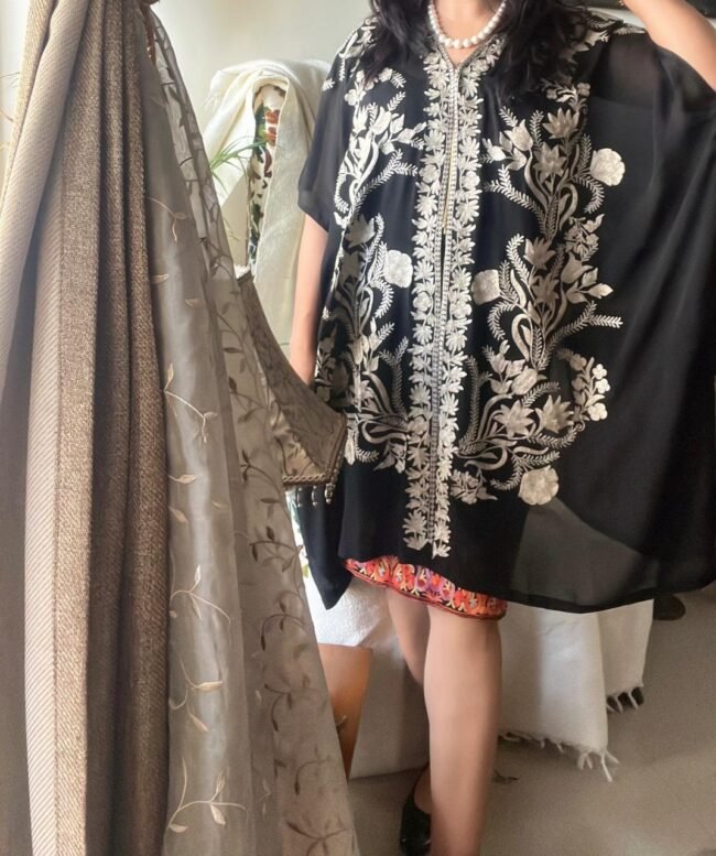 “ATTITUDE” – Exquisite Kashmiri Tilla Shrug by Tvareetaz - Image 2