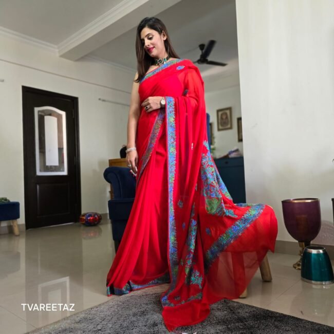 ✨ Exquisite Kashmiri Saree "Sita" – A Timeless Elegance! ✨ - Image 2