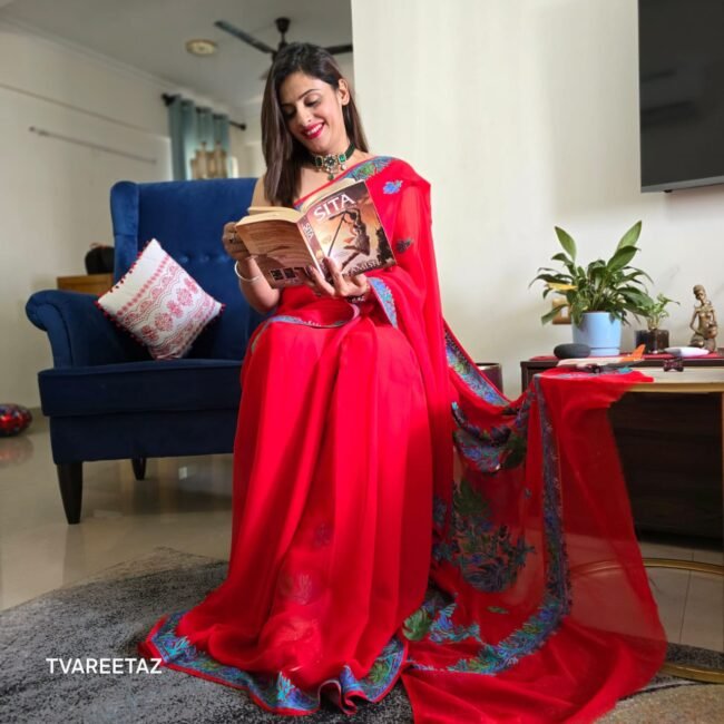 ✨ Exquisite Kashmiri Saree "Sita" – A Timeless Elegance! ✨ - Image 3