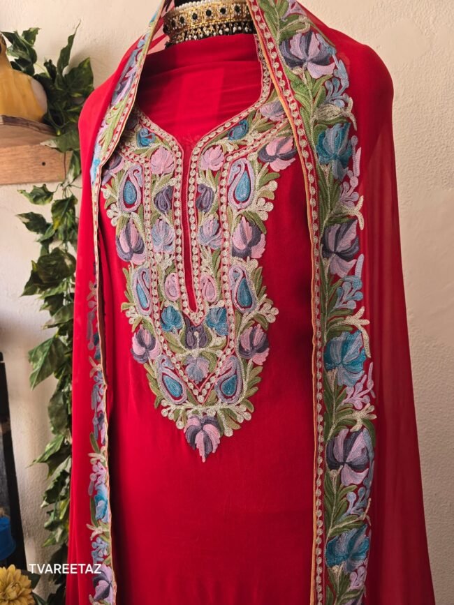 Experience Pure Opulence: The Tvareetaz Kashmiri Luxury Cape Suit – Where Heritage Meets High Fashion 👑✨ - Image 2