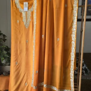 'STAR': Dual Tilla Embroidery on Luxurious Silk by Tvareetaz