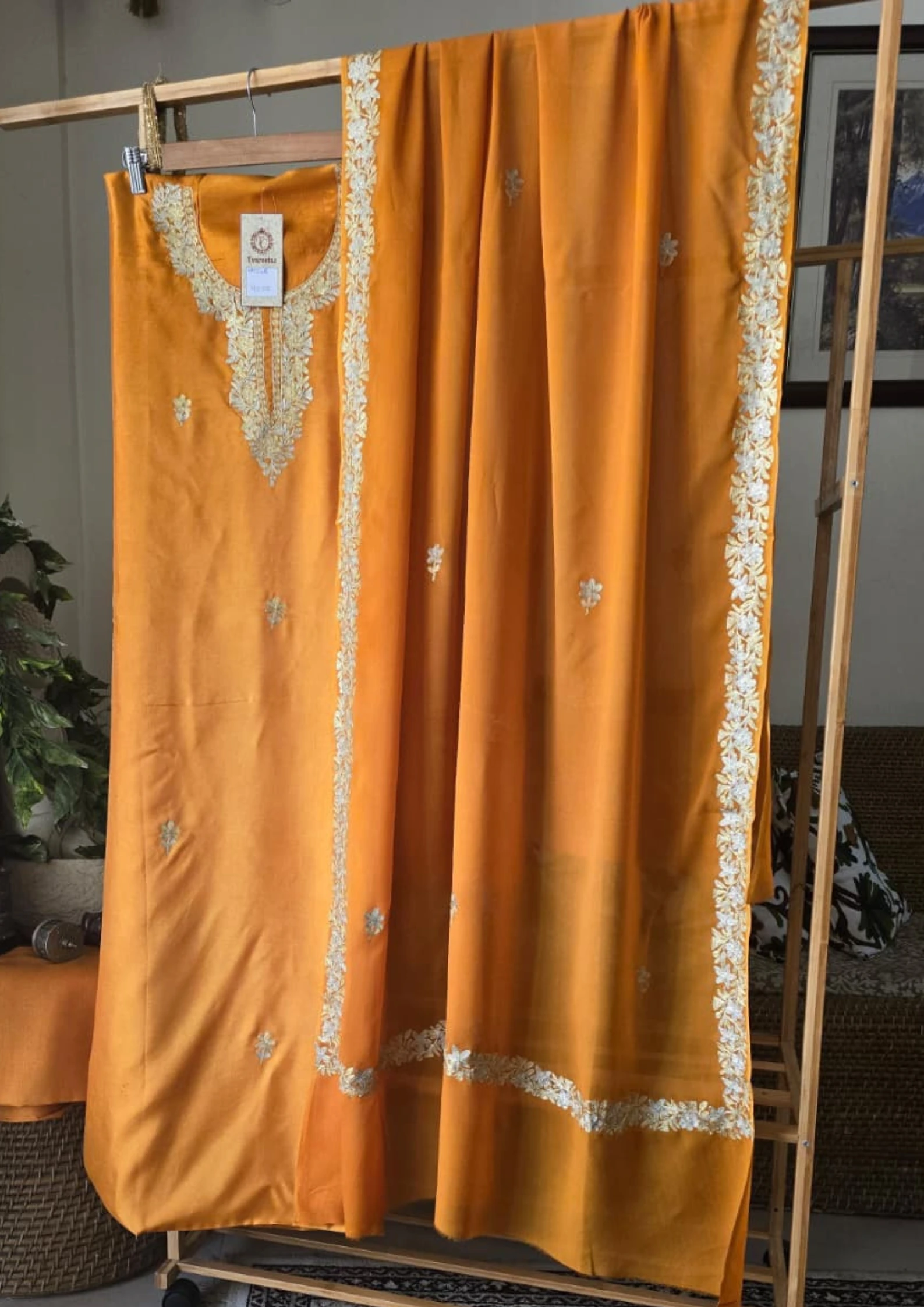 ‘STAR’: Dual Tilla Embroidery on Luxurious Silk by Tvareetaz