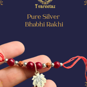 For Your Dearest Bhabhi: Chinar Silver Rakhi