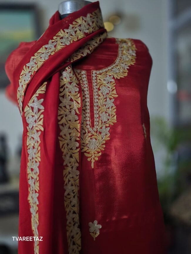'STAR': Dual Tilla Embroidery on Luxurious Silk by Tvareetaz - Image 2