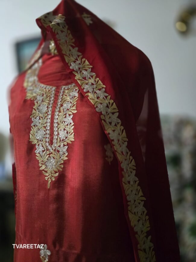 'STAR': Dual Tilla Embroidery on Luxurious Silk by Tvareetaz - Image 5