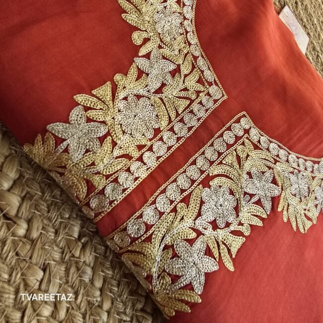 'STAR': Dual Tilla Embroidery on Luxurious Silk by Tvareetaz - Image 6