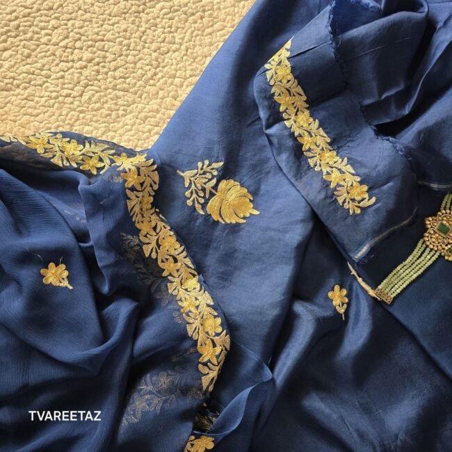 'STAR': Dual Tilla Embroidery on Luxurious Silk by Tvareetaz - Image 3