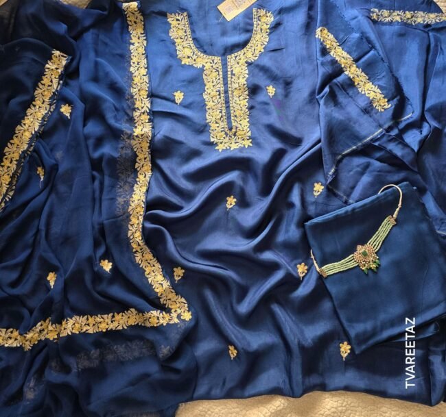 'STAR': Dual Tilla Embroidery on Luxurious Silk by Tvareetaz - Image 2