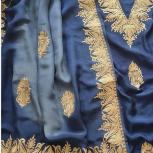 Exquisite Kashmiri Party Suit: Dual Tilla Embroidery