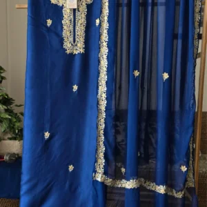 'STAR': Dual Tilla Embroidery on Luxurious Silk by Tvareetaz