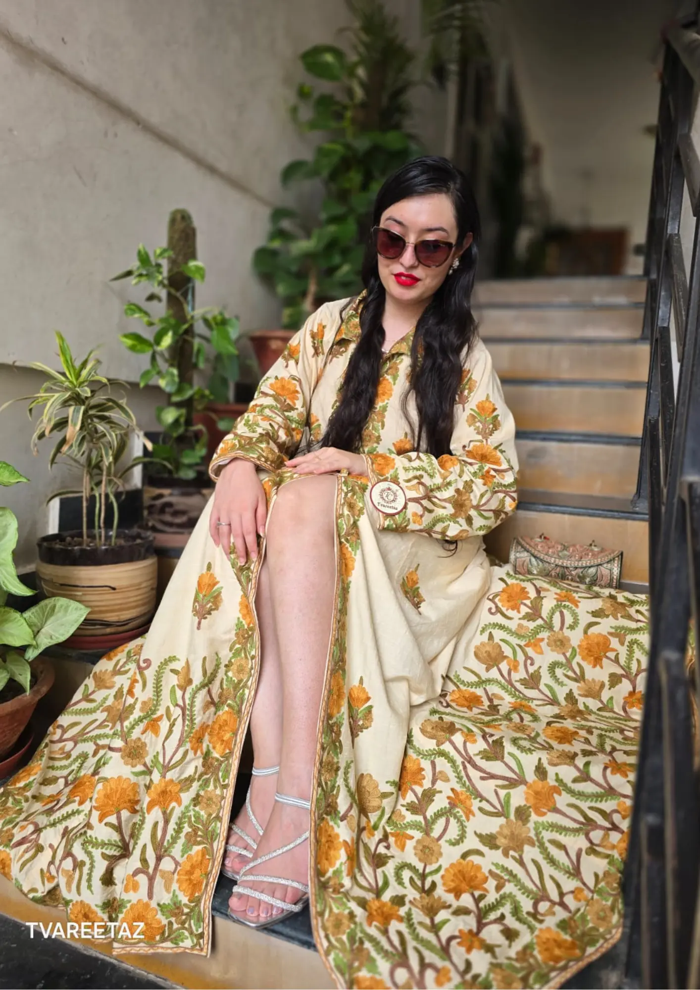 FLORA – Handcrafted Kashmiri Gown By Tvareetaz