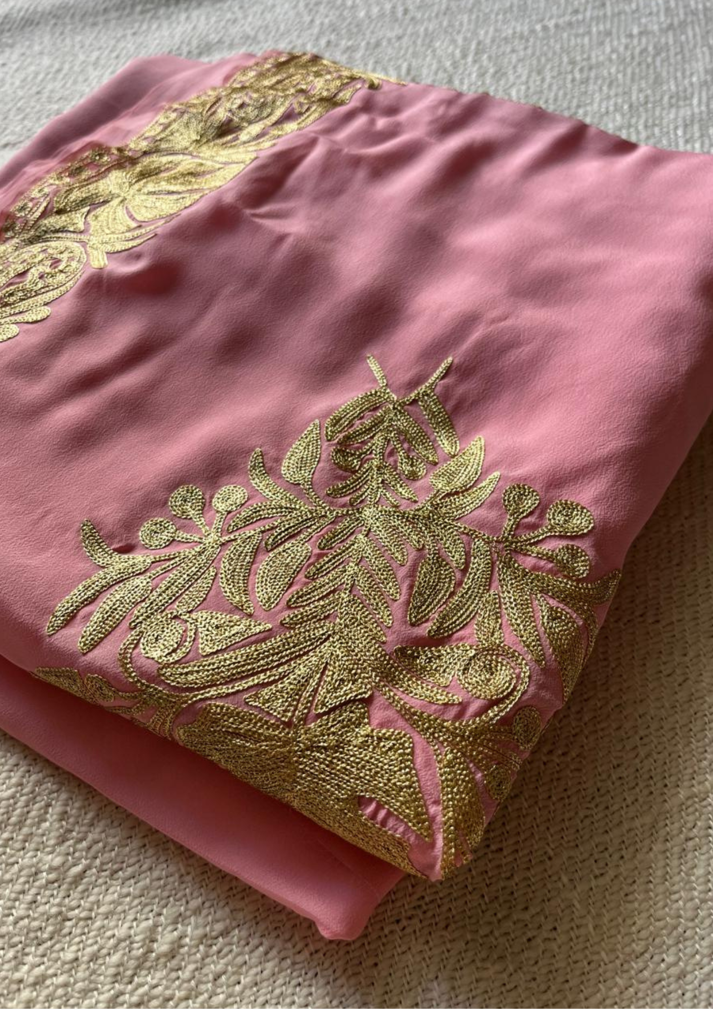 Kashmiri tilla embroidered saree