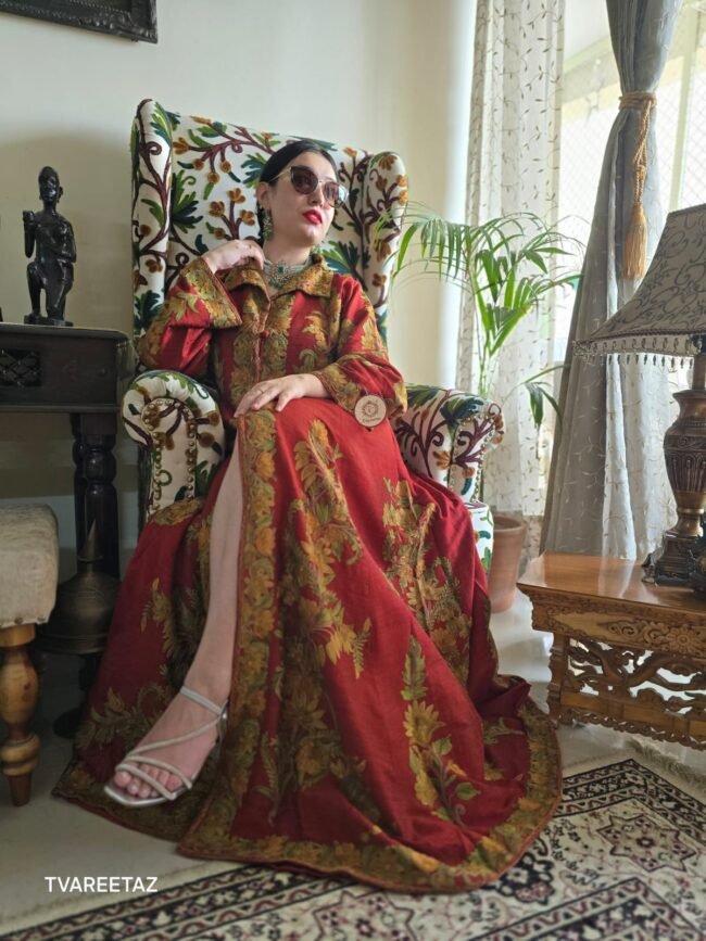 FLORA – Handcrafted Kashmiri Gown By Tvareetaz - Image 4