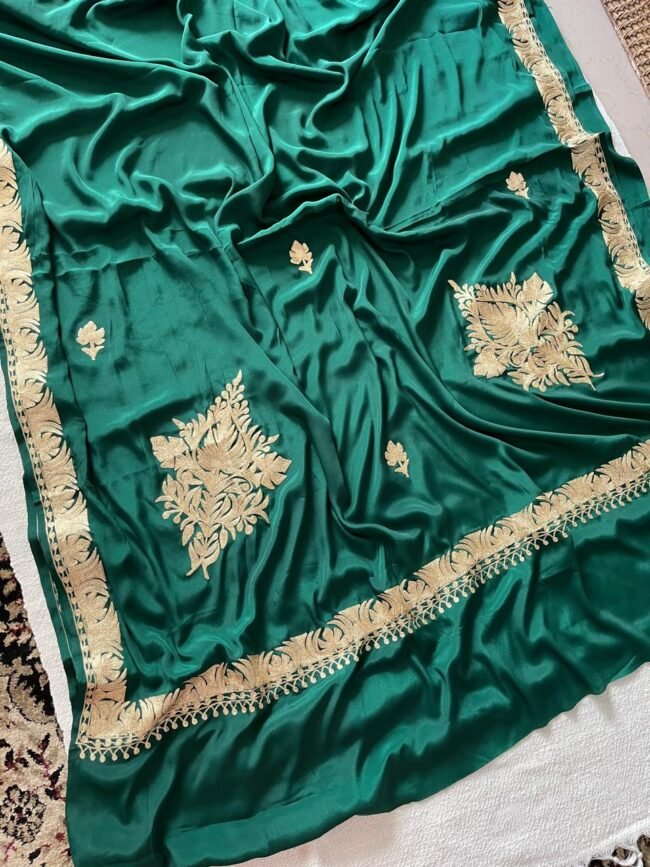 Kashmiri tilla embroidered saree - Image 3