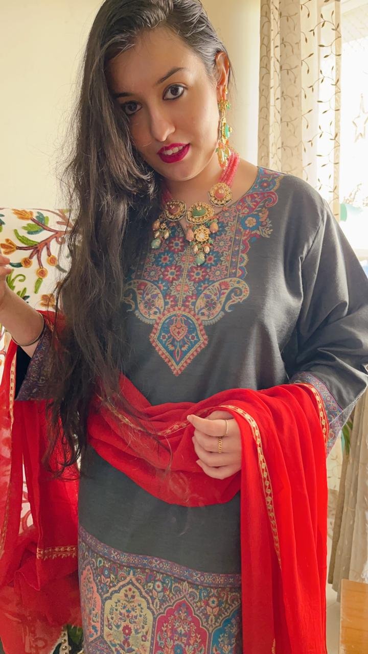 Kashmiri Kaani Silk Cord Set - Image 5