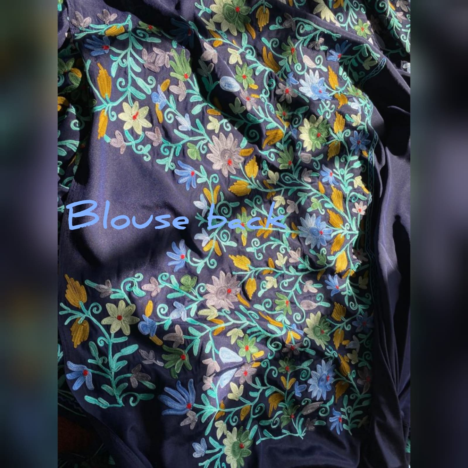 🌸 Tvareetaz Designer Saree 🌸 "Maharani Aksh" – A Regal Kashmiri Masterpiece - Image 3