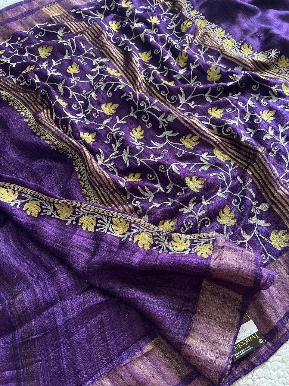 Tvareetaz Premiums -  Gichcha Kashmiri Saree - Image 6