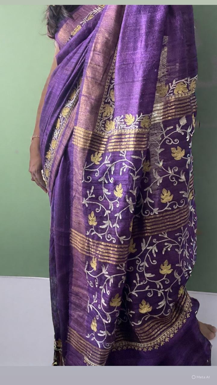 Tvareetaz Premiums -  Gichcha Kashmiri Saree - Image 8