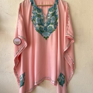 Kashmiri Aari Embroidered Rayon Kaftan