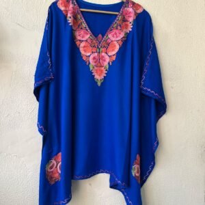 Kashmiri Aari Embroidered Rayon Kaftan