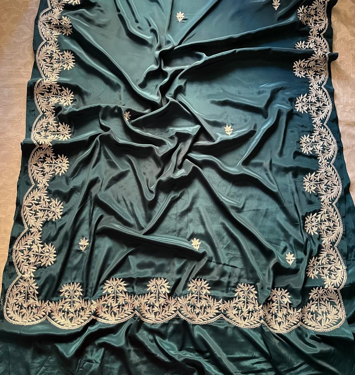 Jashan – Kashmiri Tilla Embroidery Saree✨ - Image 8
