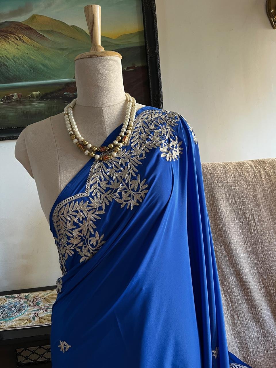 Jashan – Kashmiri Tilla Embroidery Saree✨ - Image 7