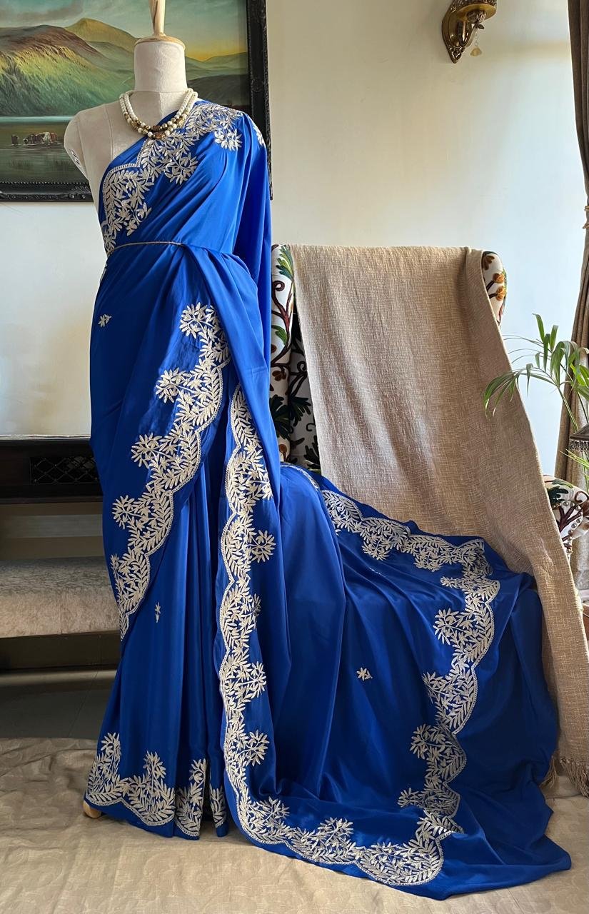 Jashan – Kashmiri Tilla Embroidery Saree✨ - Image 5