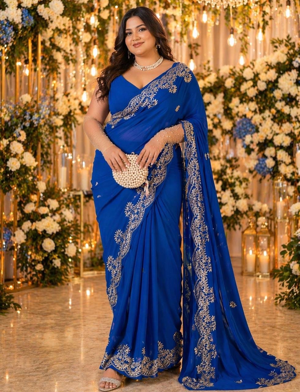 Jashan – Kashmiri Tilla Embroidery Saree✨